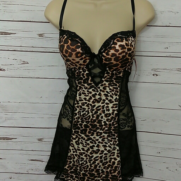 leopard print night dress